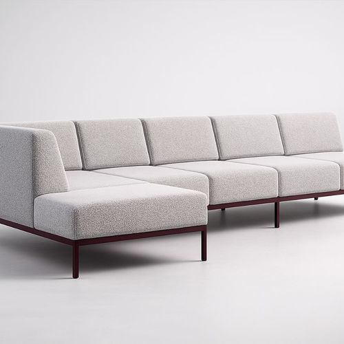 Divano contemporaneo - VNGS 970 - UAB "Dzūkijos baldų fabrikas" - da sala / in tessuto / con schienale