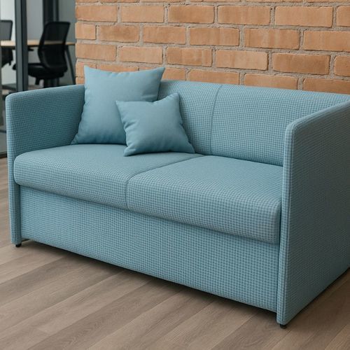 Divano contemporaneo - YOKZ 7686 - UAB "Dzūkijos baldų fabrikas" - per interni / in tessuto / con braccioli