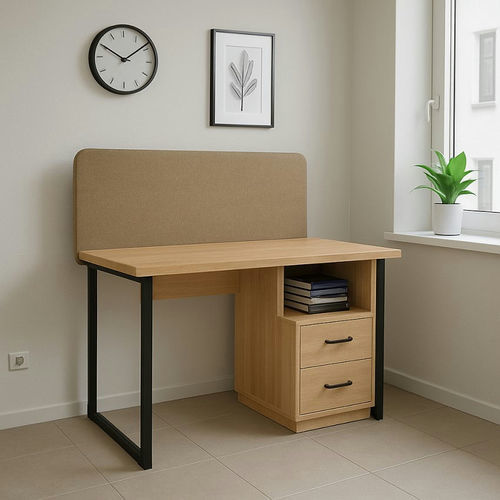 Scrivania da terra - DBF 821 - UAB "Dzūkijos baldų fabrikas" - contemporanea / in rovere / in laminato