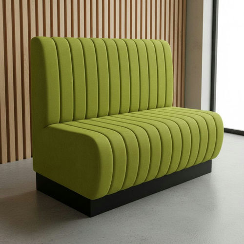 Divanetto imbottito contemporaneo - DBF 595 - UAB "Dzūkijos baldų fabrikas" - in laminato / in metallo / in tessuto