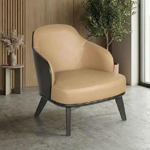 Poltrona contemporanea - AP 119 - UAB "Dzūkijos baldų fabrikas" - in pelle / beige / contract