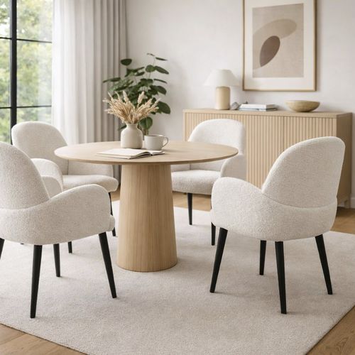 Sedia da pranzo moderna - JZZR 845 - UAB "Dzūkijos baldų fabrikas" - da interno / in legno / in tessuto