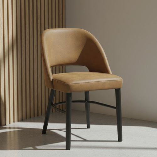 Sedia contemporanea - KP 107 - UAB "Dzūkijos baldų fabrikas" - indoor / in pelle / in schiuma di poliuretano