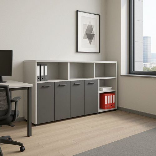 Armadio classificatore basso - DBF 832 - UAB "Dzūkijos baldų fabrikas" - in MDF laccato / con cassetti / contemporaneo