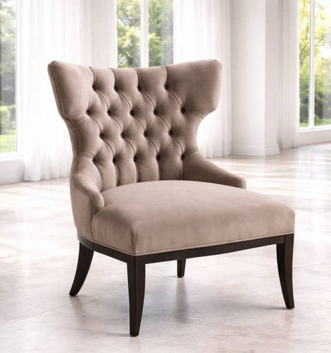Poltrona classica - DBF 785 - UAB "Dzūkijos baldų fabrikas" - in tessuto / in legno / imbottita
