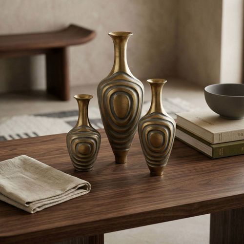 Vaso contemporaneo - NILA - Reeth (Next Smart Solutions Private Limited) - in ottone / di gamma superiore / fatto a mano