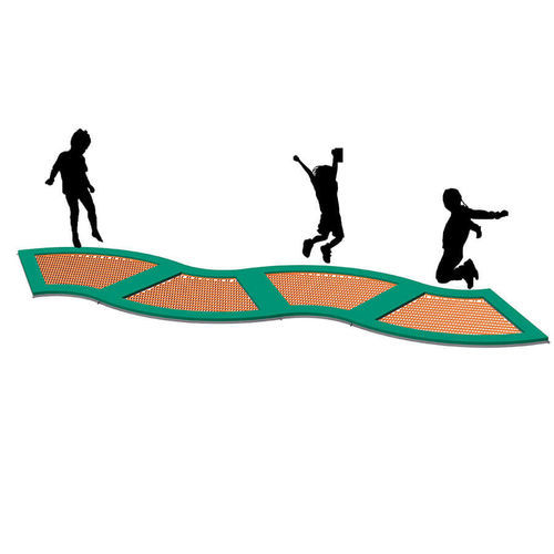 Trampolino per parco giochi - BOUNCY ROAD  - MACAGI s.r.l. - per parco giochi / modulare / per spazio pubblico