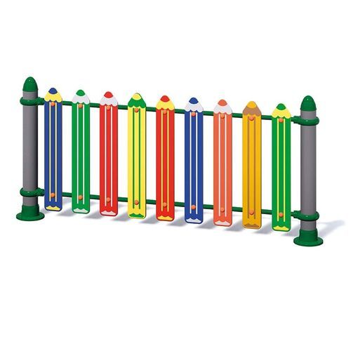Recinzione a lamelle - PASTELLI   - MACAGI s.r.l. - per parco giochi / in metallo / in polietilene
