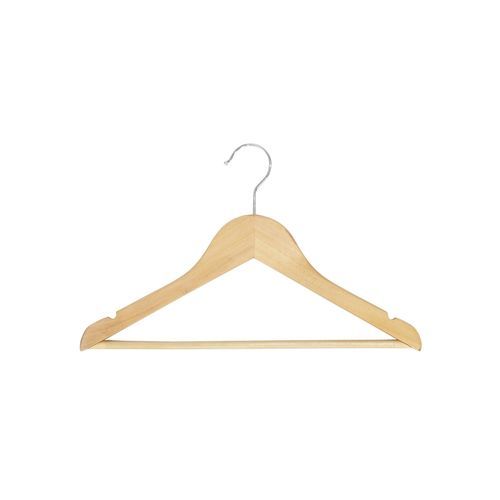 Gruccia in legno con vernice di protezione opaca - HTPAS35_NAT_C - Best Mannequins BV - in acciaio cromato / per negozio di abbigliamento