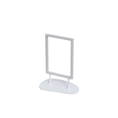 Pannello informativo da appoggio - COB010_WH - Best Mannequins BV - da interno / in acciaio con rivestimento a polvere