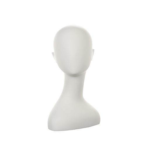 Testa donna - TW018_IWH - Best Mannequins BV - astratta / in fibra di vetro / bianca