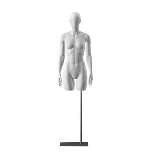 Manichino donna - INSF201H101F_GR3 - Best Mannequins BV - sport / in acciaio / grigio chiaro