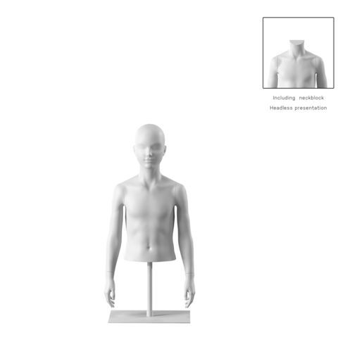 Busto bambino - OMTC408H801_WH - Best Mannequins BV - astratto / in bio-composito / in resina