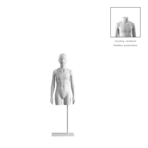 Busto bambino - OMTC308H801_WH - Best Mannequins BV - con stile / in bio-composito / in resina