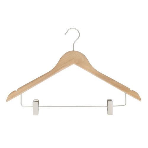Gruccia in nichel - Fashion Wood & Stainless steel - Best Mannequins BV - in legno / in legno con vernice di protezione / in cromo