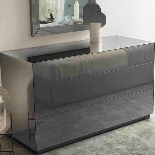 Cassettone contemporaneo - Cubo - benedetti MOBILI - in vetro / rettangolare / non specificato
