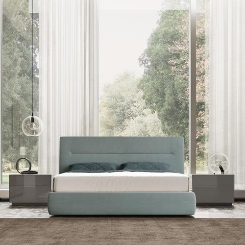 Letto matrimoniale - Tiarè - benedetti MOBILI - contemporaneo / imbottito / con testiera