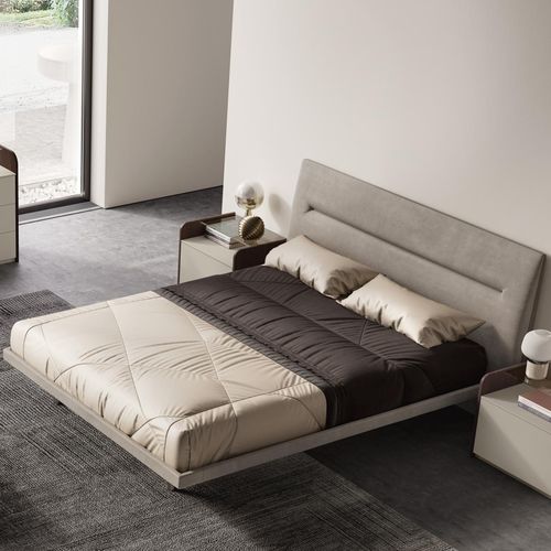 Letto matrimoniale - Tiarè - benedetti MOBILI - contemporaneo / imbottito / con testiera