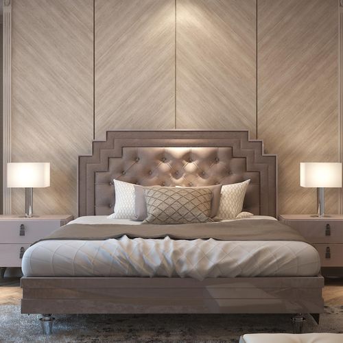 Letto matrimoniale - CHARMANT - benedetti MOBILI - contemporaneo / con testiera imbottita / in pelle