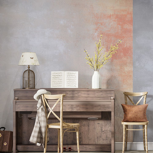 Carta da parati contemporanea - ANCIENT LAYERS - jaWalls - personalizzabile / celeste / su misura