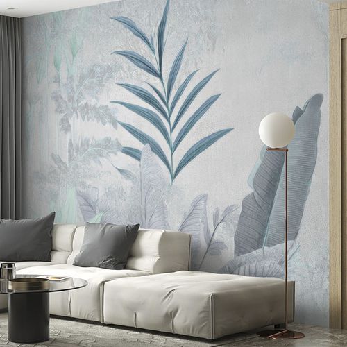 Carta da parati contemporanea - TROPICAL RETREAT - jaWalls - in tessuto non tessuto / con motivi naturali / floreale