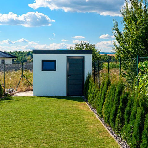 Capanno per giardino in plastica - GH_M04 - GARDEON GmbH - di acciaio / in acciaio galvanizzato / contemporaneo