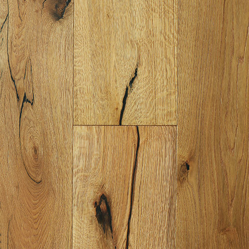 Parquet multistrato - HERCAS-BUR010 - lesna - in legno / in rovere / spazzolato