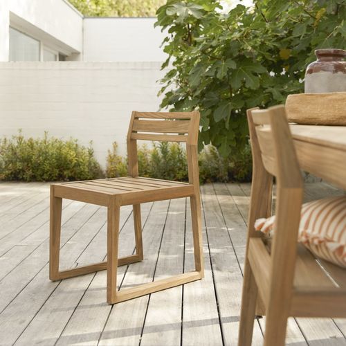 Sedia da giardino moderna - VASCO - TICKET FOR THE MOON - per esterni / in legno massiccio / in teak