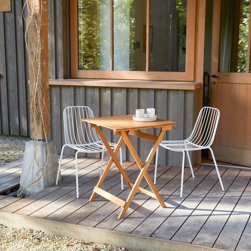 Set tavolo e sedia contemporaneo - BISTRO - TICKET FOR THE MOON - per cucina / da giardino / per balcone