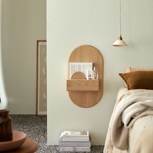 Comodino contemporaneo - RAPH - TICKET FOR THE MOON - in legno massiccio / in legno oliato / in rovere