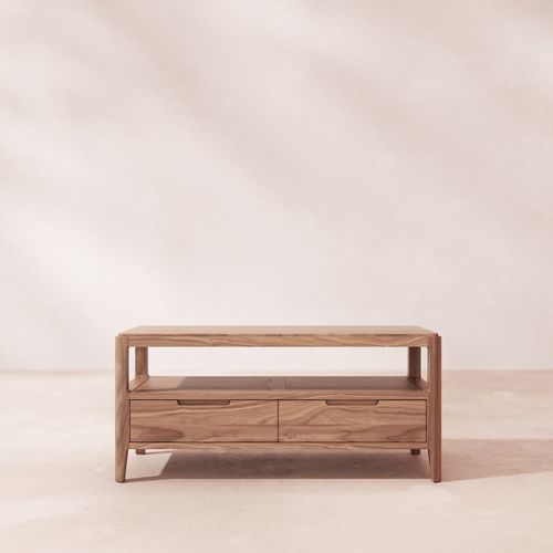 Mobile porta TV con cassetti - ARTO - TICKET FOR THE MOON - in noce / beige