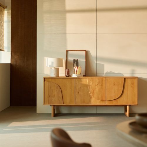 Credenza contemporanea - MATTIA - TICKET FOR THE MOON - in rovere / con ante battenti / per soggiorno