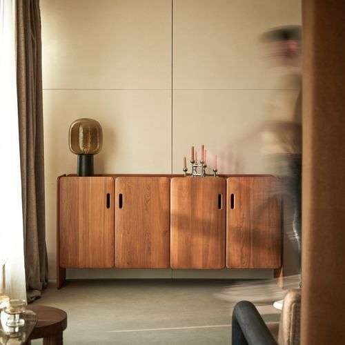 Credenza contemporanea - MARCO - TICKET FOR THE MOON - in teak / in legno con vernice di protezione / di gamma superiore