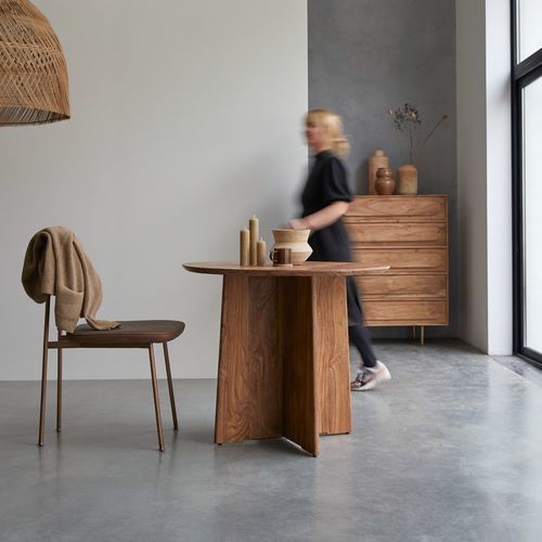 Tavolo da pranzo contemporaneo - ANJA - Tikamoon - in legno massiccio / in palissandro / in legno con vernice di protezione