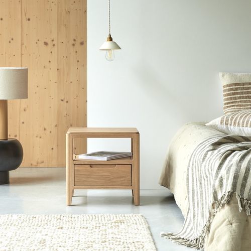 Comodino contemporaneo - ARTO - Tikamoon - in legno massiccio / in rovere / rettangolare