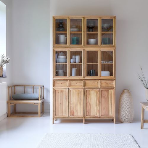 Credenza con alzata contemporanea - ALEX - Tikamoon - in compensato / non specificato / per ufficio