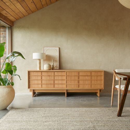Credenza contemporanea - MIU - Tikamoon - impiallacciata in legno / in legno massiccio / in legno compensato