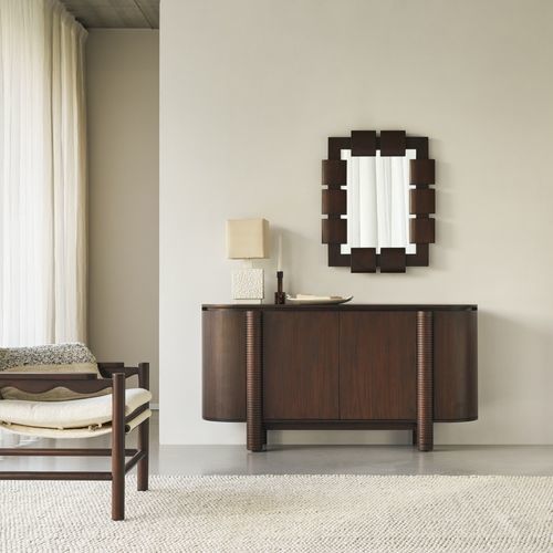 Credenza contemporanea - LEANDRO - Tikamoon - in legno / in legno compensato / con ante battenti
