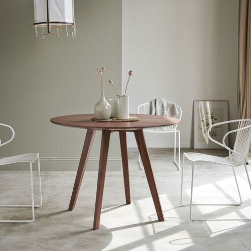 Tavolo da pranzo contemporaneo - ELIANA - Tikamoon - in legno massiccio / in palissandro / in legno con vernice di protezione