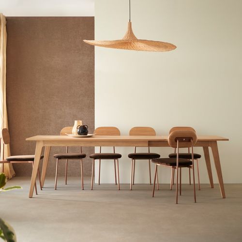 Tavolo da pranzo contemporaneo - ESM&Eacute;E - Tikamoon - in legno massiccio / in legno oliato / in rovere