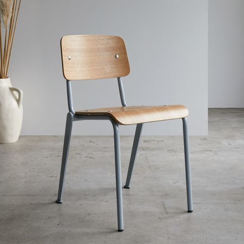 Sedia design scandinavo - MIO - Tikamoon - da interno / in metallo / in frassino