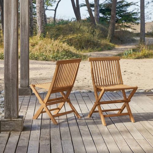 Sedia da giardino contemporanea - CAPRI - Tikamoon - per interni / per esterni / in legno massiccio