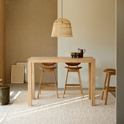 Tavolo da pranzo contemporaneo - EDEN - Tikamoon - in legno massiccio / in rovere / con supporto in quercia