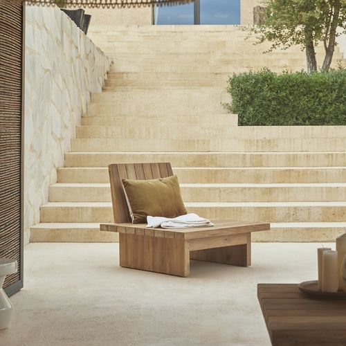 Poltrona contemporanea - JOAQUIN - Tikamoon - in teak / in legno massiccio / in teak