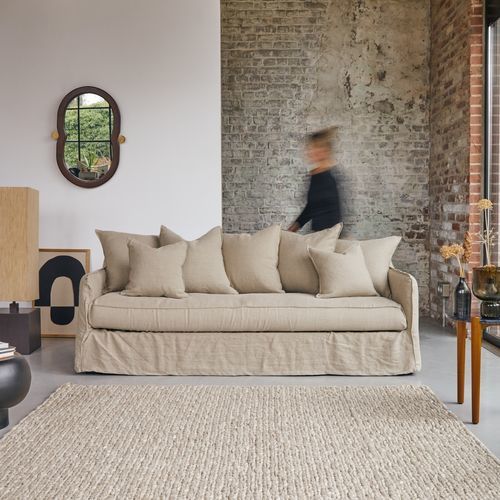 Divano contemporaneo - ARIANE - Tikamoon - da sala / in tessuto / in lino