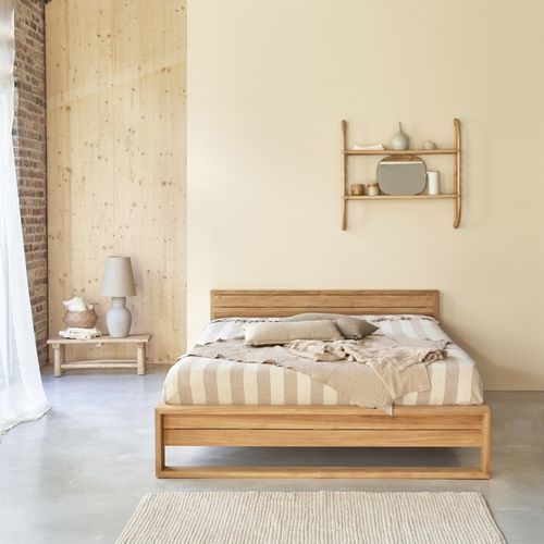 Letto a due posti - MINIMALYS - Tikamoon - contemporaneo / FSC / in teak