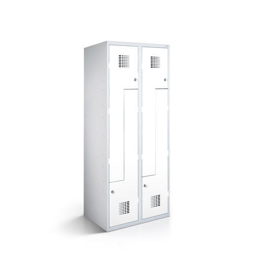 Armadietto spogliatoio in acciaio con rivestimento a polvere - 1150-020200-0801112_V.455 - Lockeel - RFID / a combinazione / a gettone