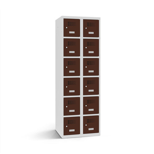 Armadietto spogliatoio in acciaio con rivestimento a polvere - 2110-020600-0801112_V.491 - Lockeel - a combinazione / RFID / a gettone