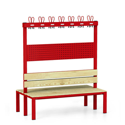 Panca per spogliatoio contemporanea - 1342-000020-1502426_V.552 - Lockeel - in plastica / in acciaio / in legno