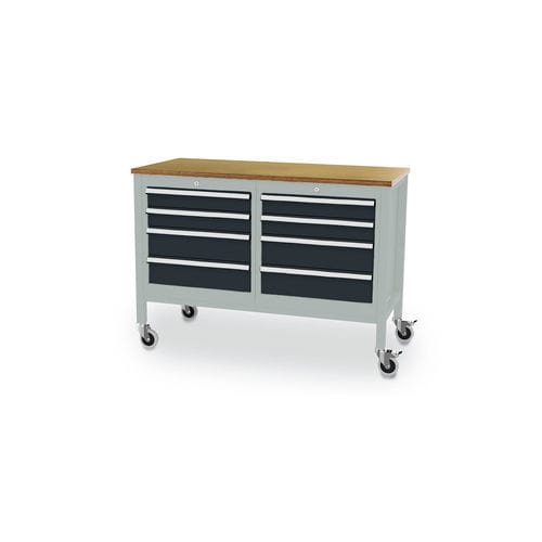 Banco di lavoro in alluminio - 3151-CL6644MKW13_V.1424 - Lockeel - in faggio / in acciaio con rivestimento a polvere / per uso industriale